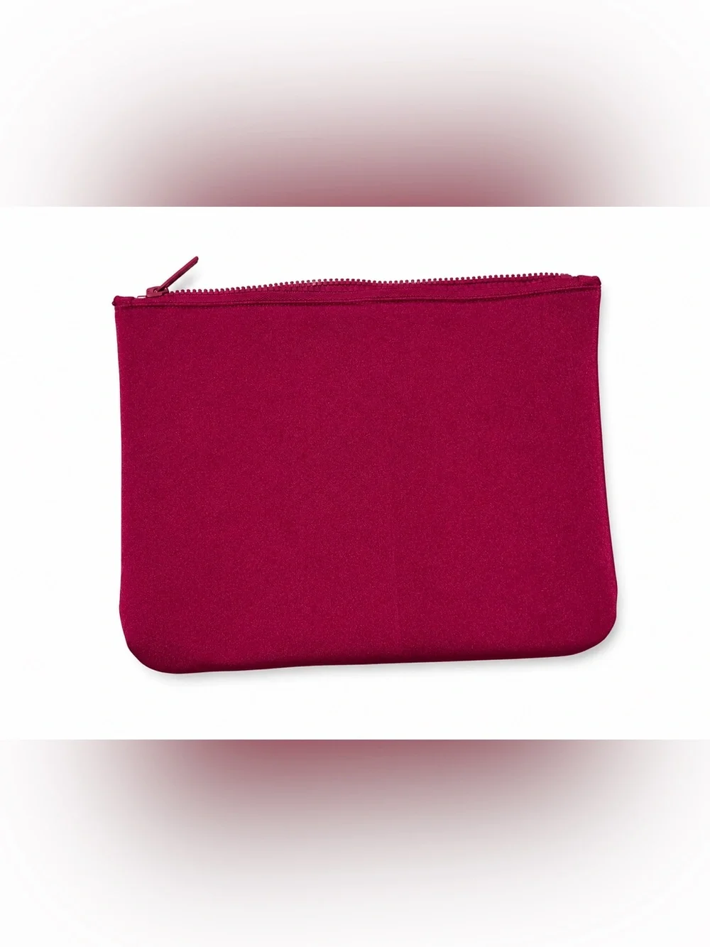 Triangl Neoprene Zip Pouch Berry Pink Bikini Bag Makeup Clutch Travel Case